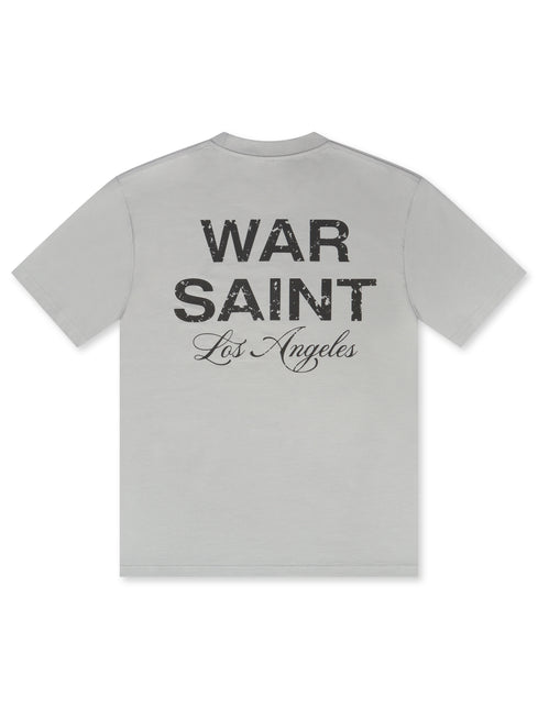 Warsaint LA Script Tee - Smoke/Black