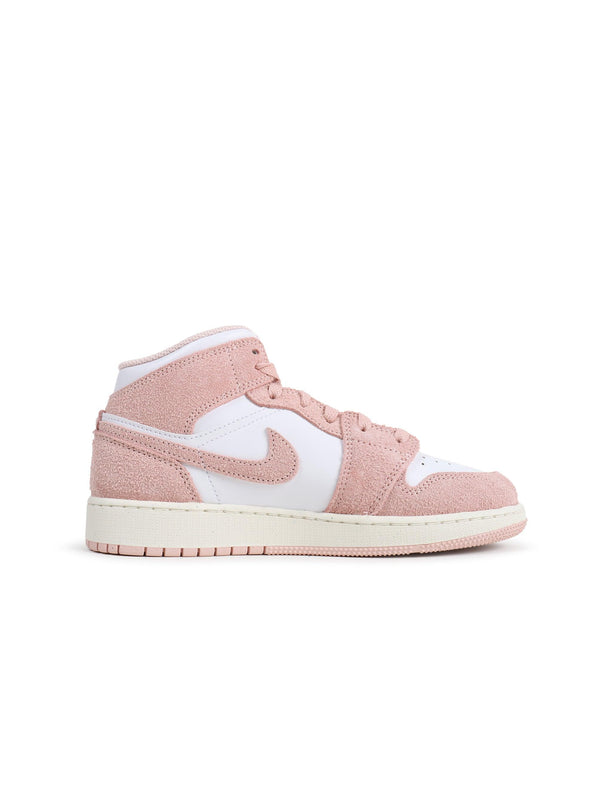 Air Jordan Big Kids 1 Mid Se - Legend Pink - Denim Exchange 