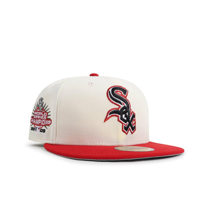 New Era 5950 Red Sox World Series Champions - Chrome/Red - Denim Exchange 