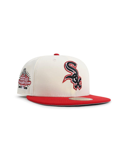 New Era 5950 Red Sox World Series Champions - Chrome/Red - Denim Exchange 