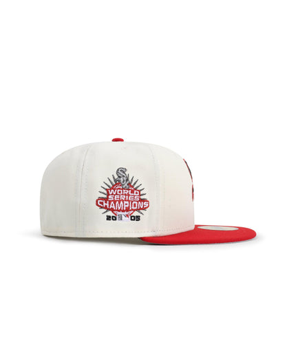 New Era 5950 Red Sox World Series Champions - Chrome/Red - Denim Exchange 