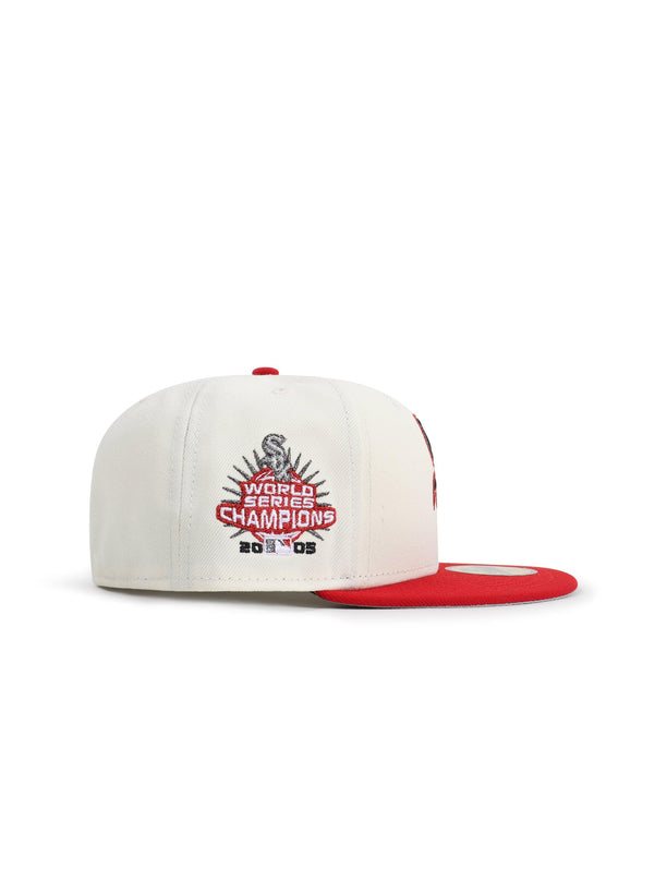 New Era 5950 Red Sox World Series Champions - Chrome/Red - Denim Exchange 