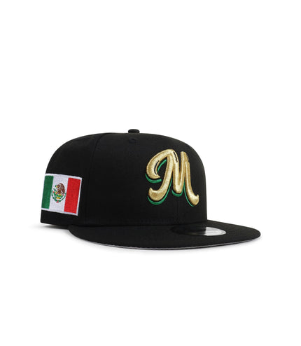 New Era 950 Mexico Caribbean Snapback - Black/Gold - Denim Exchange 