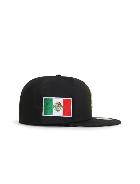 New Era 950 Mexico Cursive Snapback - Black/Red - Denim Exchange 