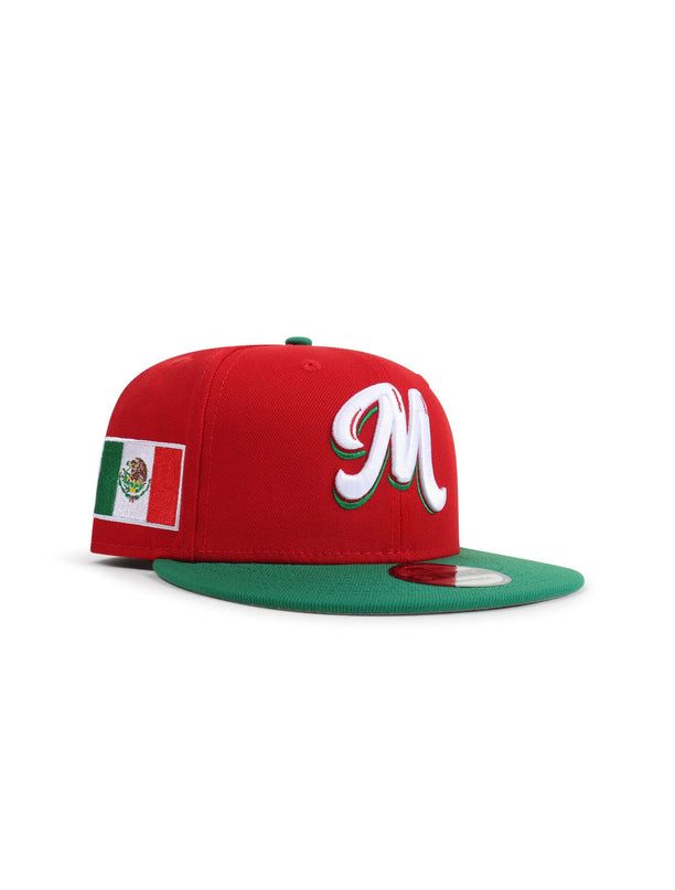 New Era 950 Mexico Caribbean Snapback - Red/Green - Denim Exchange 