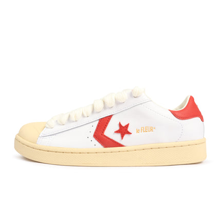 Converse x Le Fleur Mens Pro Leather OX - White/Molten Lava