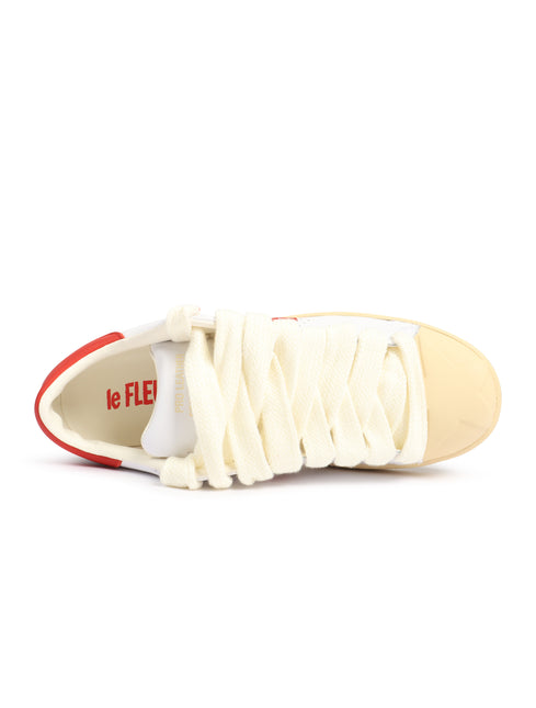 Converse x Le Fleur Mens Pro Leather OX - White/Molten Lava