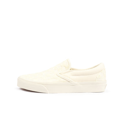 Vans Big Kids Classic Slip-On Beaded - White Checkerboard