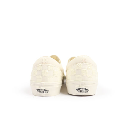 Vans Big Kids Classic Slip-On Beaded - White Checkerboard