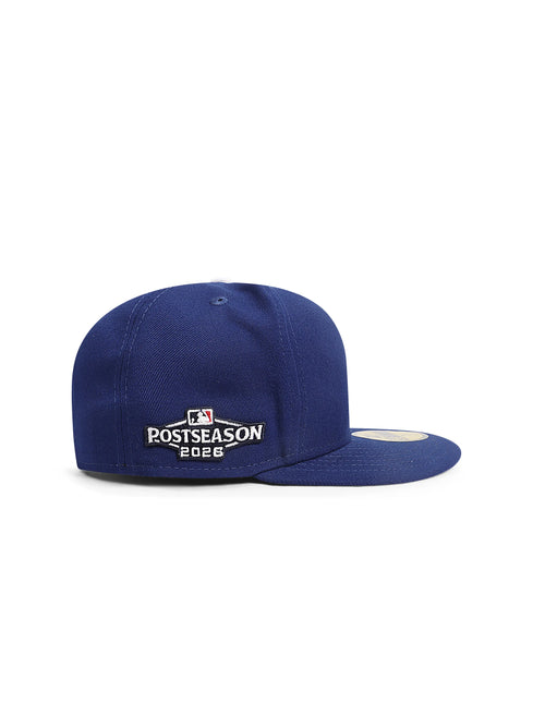 New Era 5950 LA Dodgers Post Season 2026 Fitted Hat - Blue