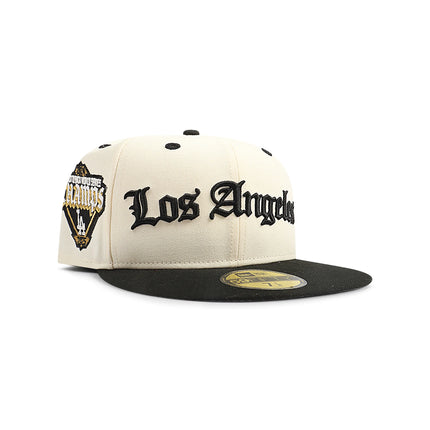 New Era 5950 LA Dodgers World Series Champs Hat - Chrome/Black