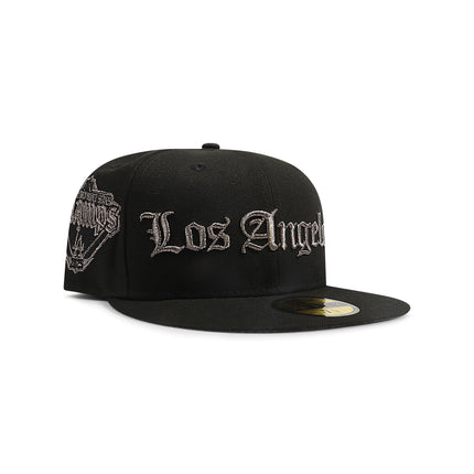 New Era 5950 LA Dodgers World Series Champs Hat - Black