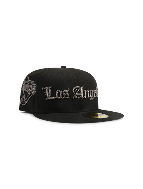 New Era 5950 LA Dodgers World Series Champs Hat - Black