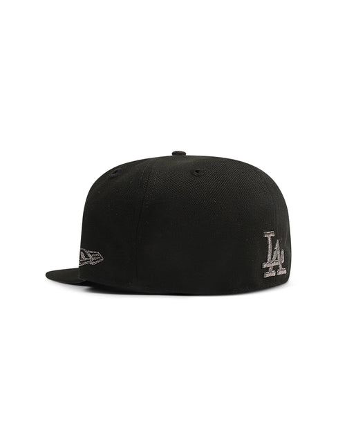 New Era 5950 LA Dodgers World Series Champs Hat - Black