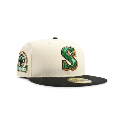 New Era 5950 Seattle Mariners 30th Anniversary Hat - Chrome/Black