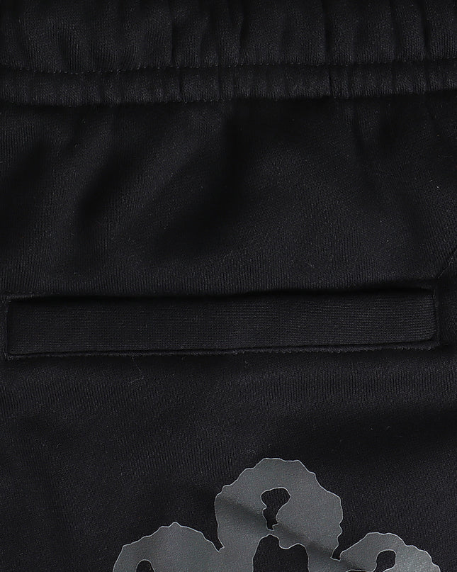 Roku Studio Tone On Tone Tear Drip Fleece Shorts - Black