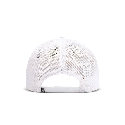 Drunk & Rich Suede Trucker Hat - White/Green