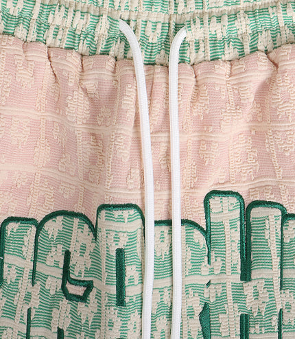 Sugarhill Cereal Shorts - Green/Pale Pink