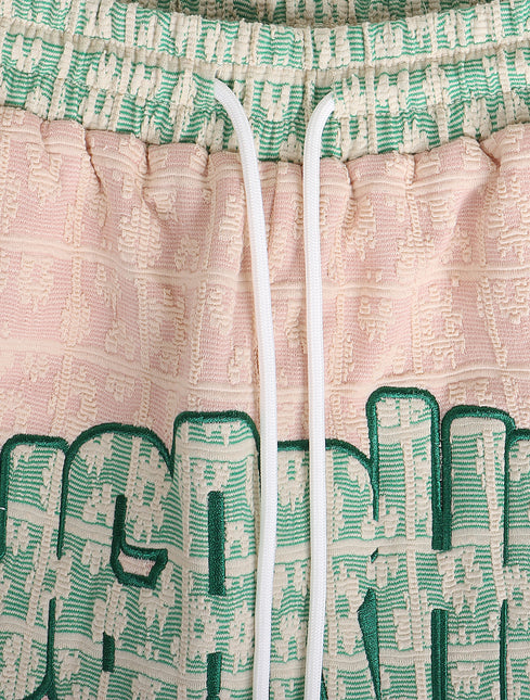 Sugarhill Cereal Shorts - Green/Pale Pink