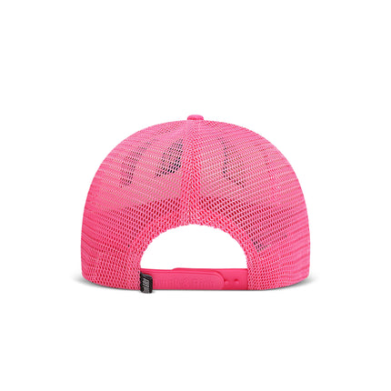 Drunk & Rich Suede Trucker Hat - Camo/Pink