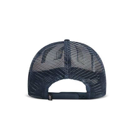 Drunk & Rich Suede Trucker Hat - Cream/Navy