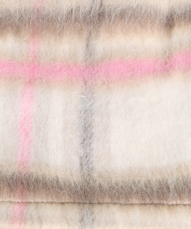 Sugarhill Tudor Mohair Shorts - Pink Plaid