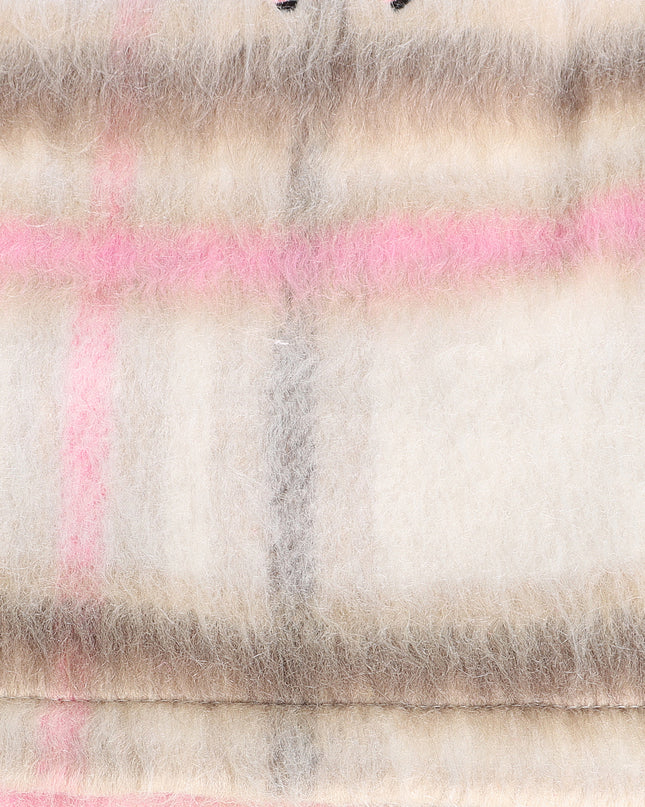 Sugarhill Tudor Mohair Shorts - Pink Plaid