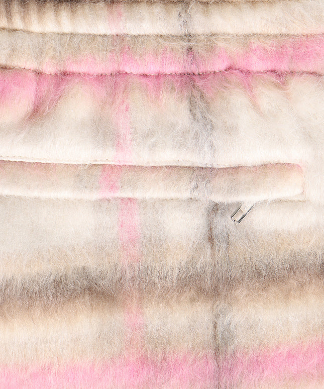 Sugarhill Tudor Mohair Shorts - Pink Plaid