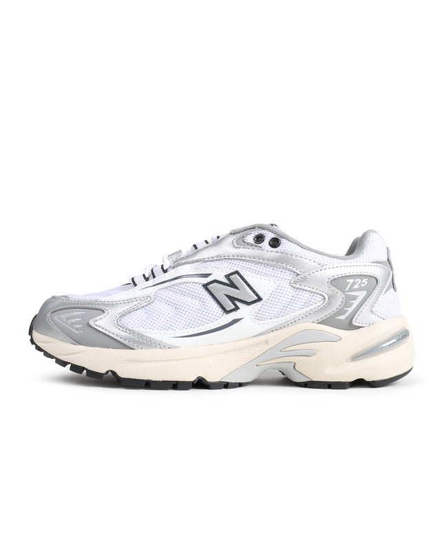 New Balance Mens 725 Casual Shoes - White/Metallic Silver