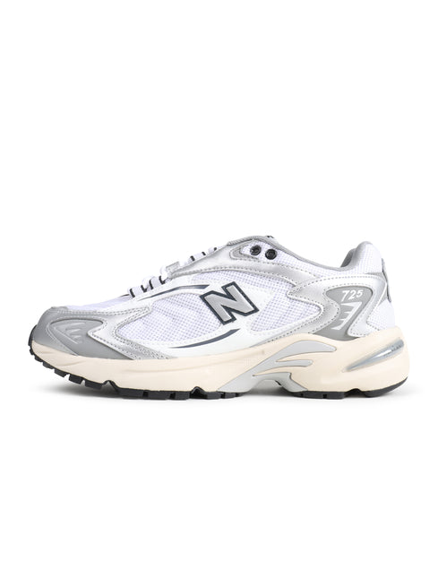 New Balance Mens 725 Casual Shoes - White/Metallic Silver