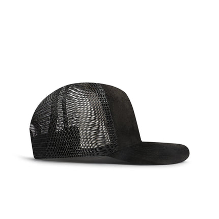 Drunk & Rich Suede Trucker Hat - Black