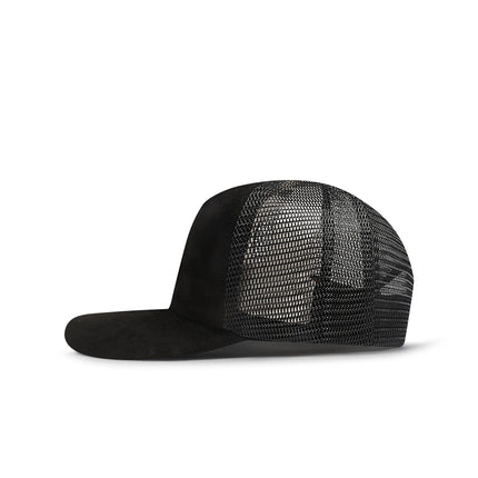 Drunk & Rich Suede Trucker Hat - Black