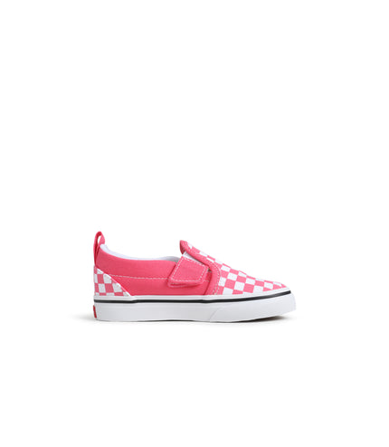 Vans (TD) Slip On V - Pink Checkboard