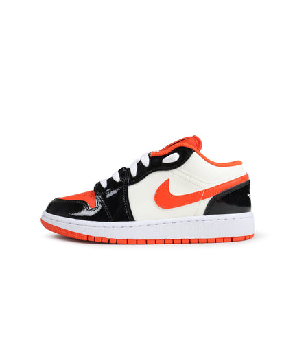 Air Jordan Big Kids 1 Low SE  - Orange/ Black Sail