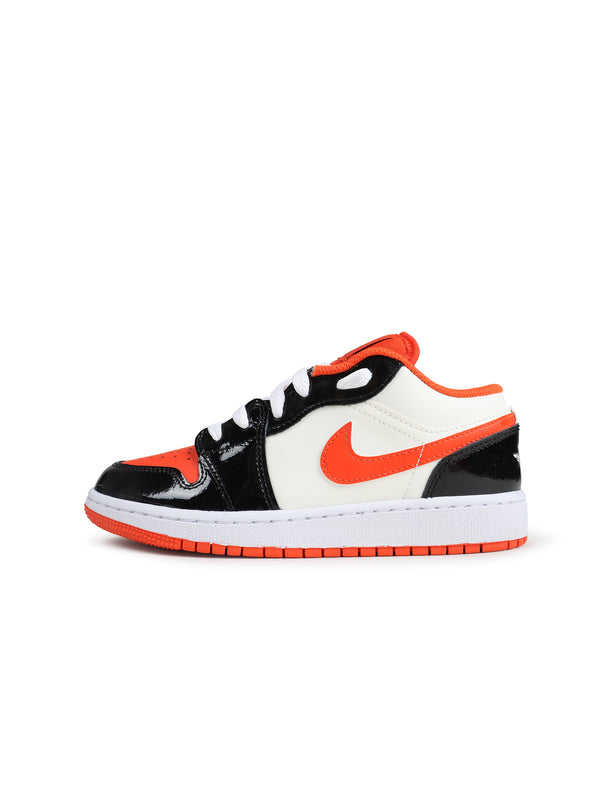 Air Jordan Big Kids 1 Low SE  - Orange/ Black Sail