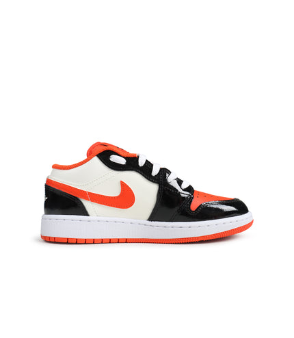 Air Jordan Big Kids 1 Low SE  - Orange/ Black Sail