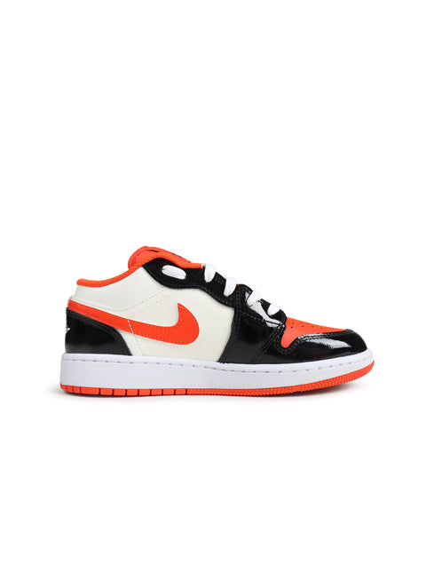 Air Jordan Big Kids 1 Low SE  - Orange/ Black Sail