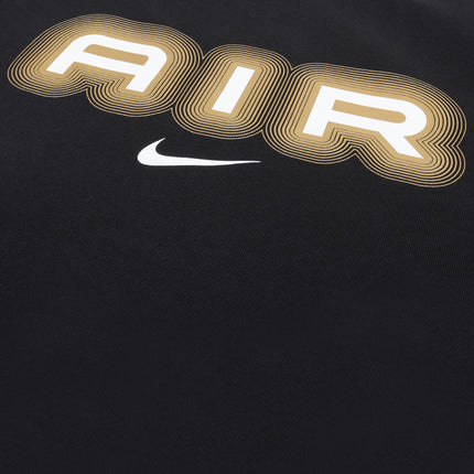Nike Mens Air Crew Fleece Crewneck - Black/Metallic Gold