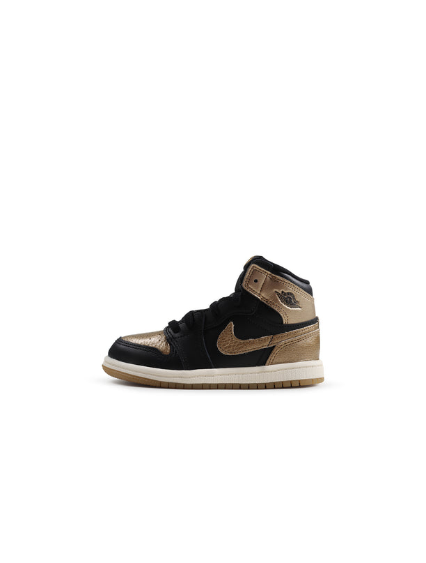 Air Jordan (PS) 1 Retro High OG - Black/Metallic Gold