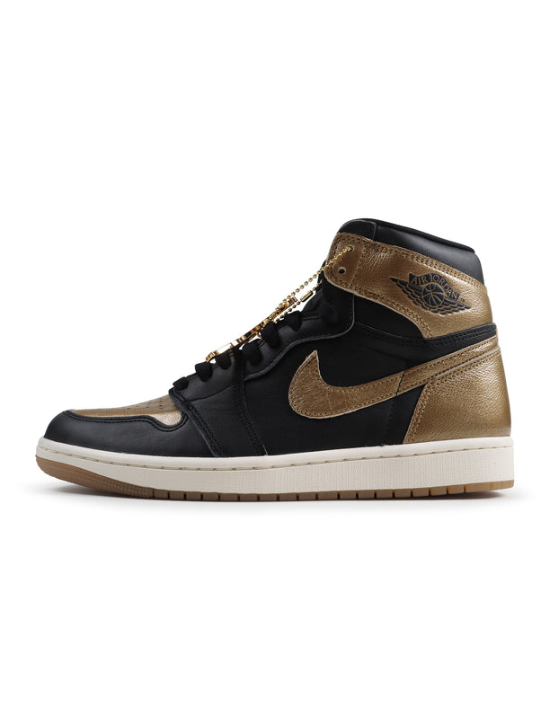 Air Jordan Mens 1 Retro High OG - Black/Metallic Gold