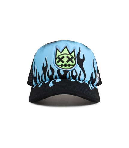 Cult Of Individuality Clean Logo Foam Trucker Hat - Blue