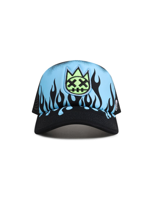 Cult Of Individuality Clean Logo Foam Trucker Hat - Blue