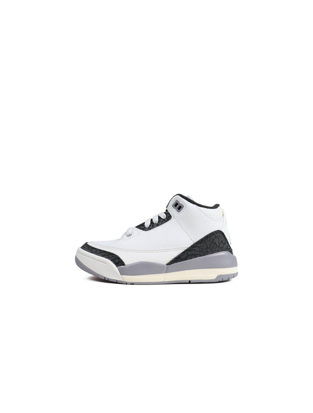 Air Jordan (PS) 3 Retro - White/Cement Grey