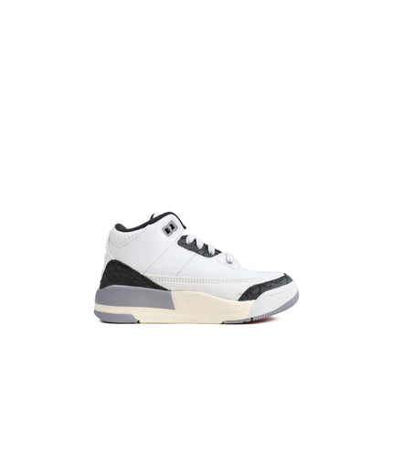 Air Jordan (TD) 3 Retro - White/Cement Grey