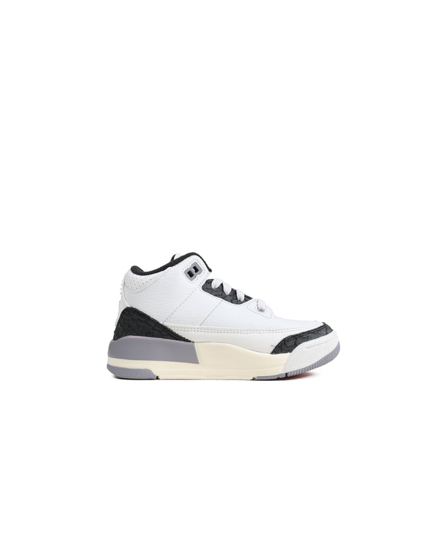 Air Jordan (TD) 3 Retro - White/Cement Grey