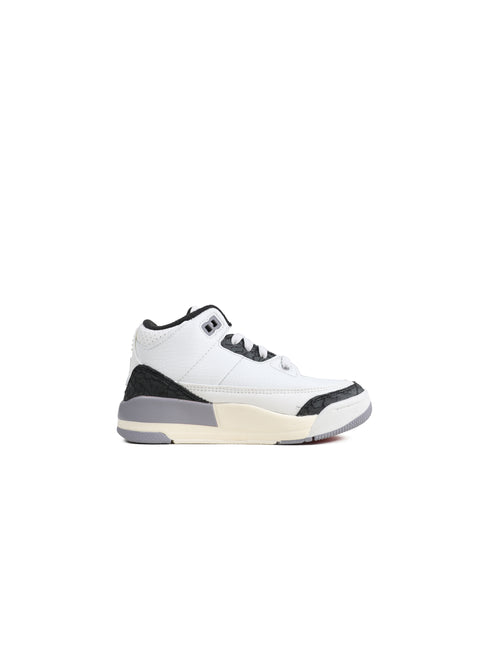 Air Jordan (TD) 3 Retro - White/Cement Grey