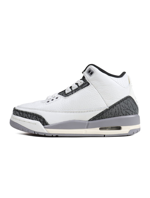 Air Jordan Mens 3 Retro - White/Cement Grey