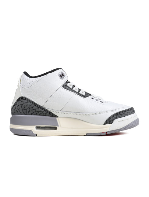 Air Jordan Mens 3 Retro - White/Cement Grey