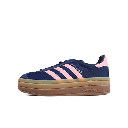Adidas Womens Gazelle Bold - Dark Blue/Pink