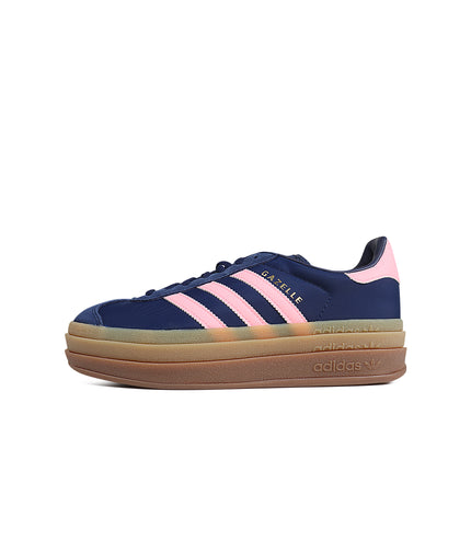 Adidas Womens Gazelle Bold - Dark Blue/Pink